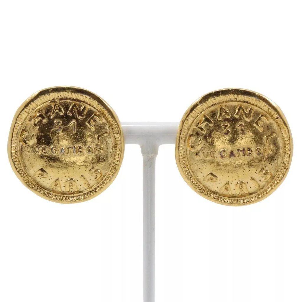 Chanel Earring 31 Rue Cambon Vintage From Japan